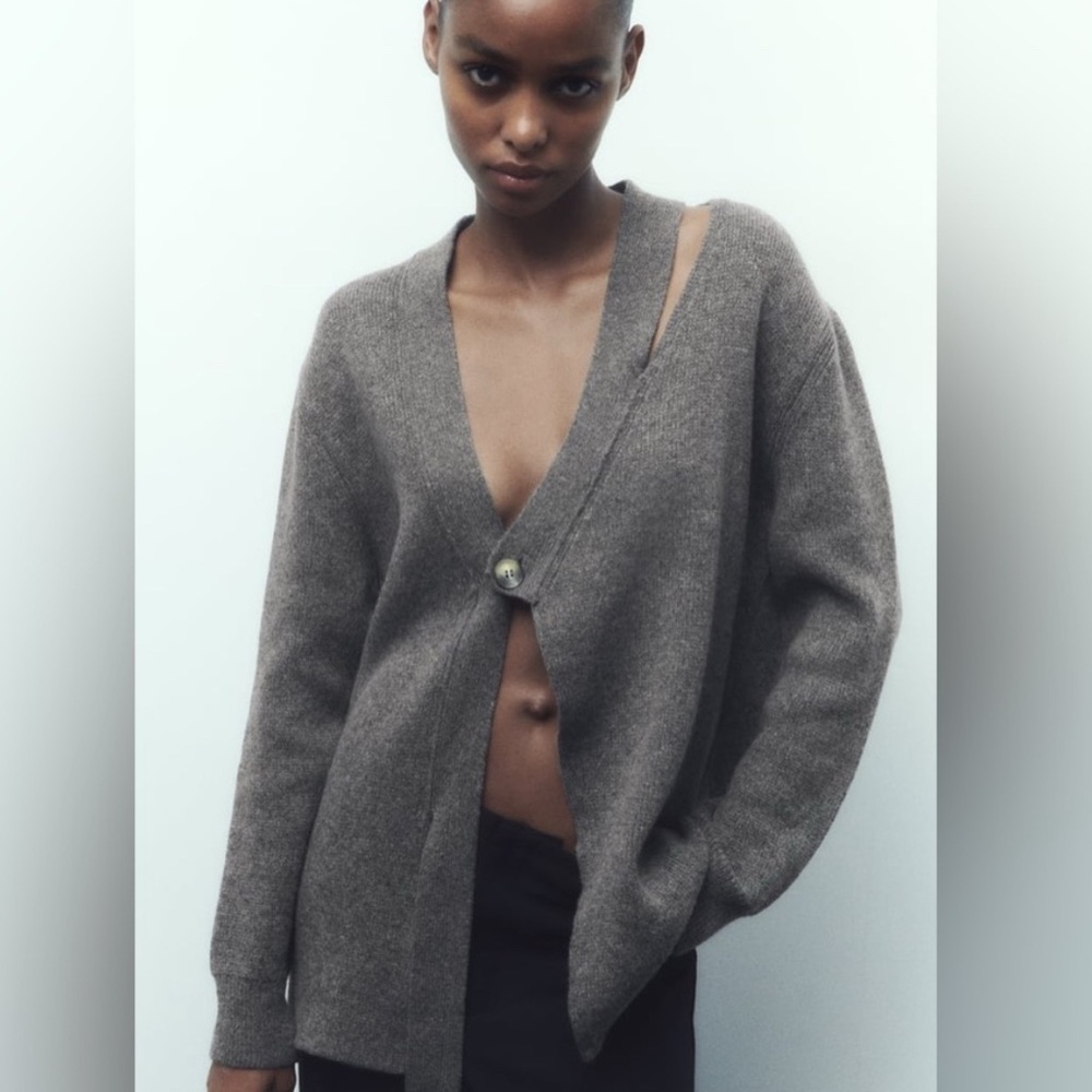 Zara Wool Blend Cardigan